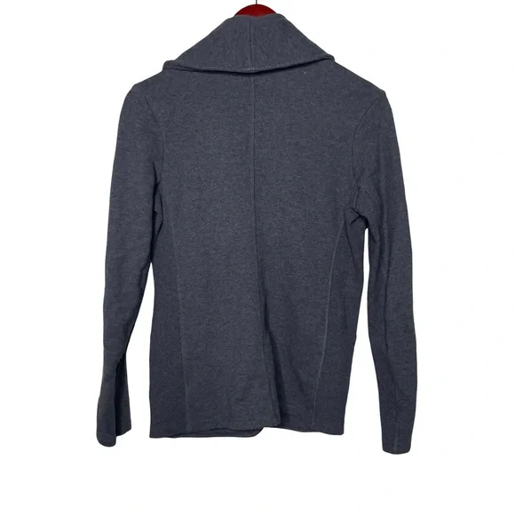 James Perse Terrylined Jersey Casual Grey One Button Cotton Blazer Sz M - Picture 2 of 7